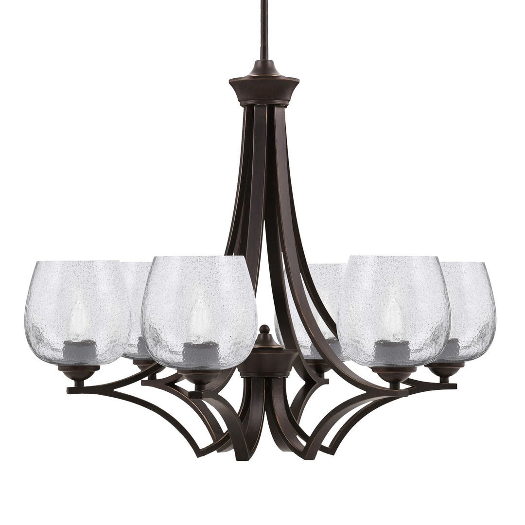 Toltec Zilo 566-DG-4812 Chandelier Light - Dark Granite