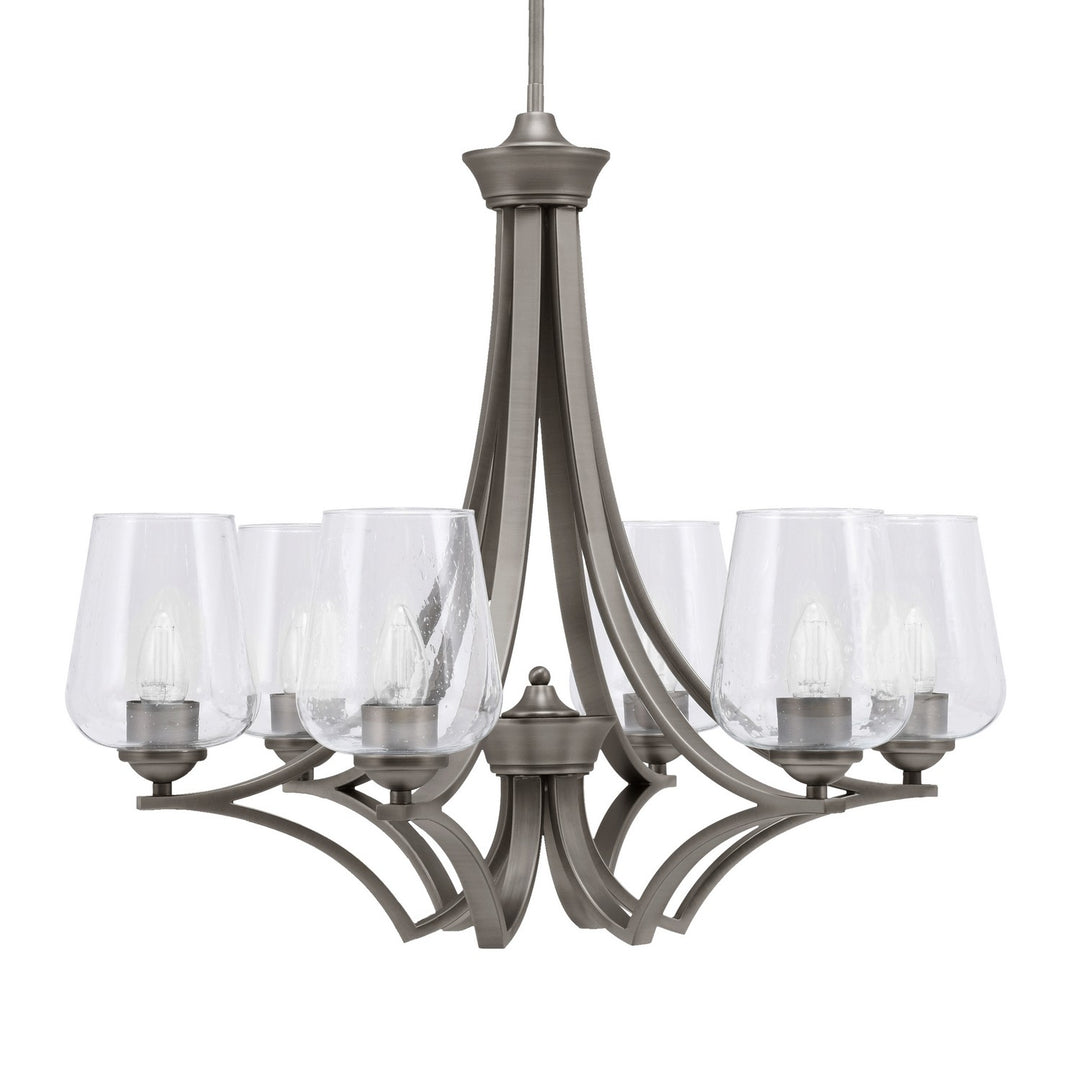 Toltec Zilo 566-GP-210 Chandelier Light - Graphite