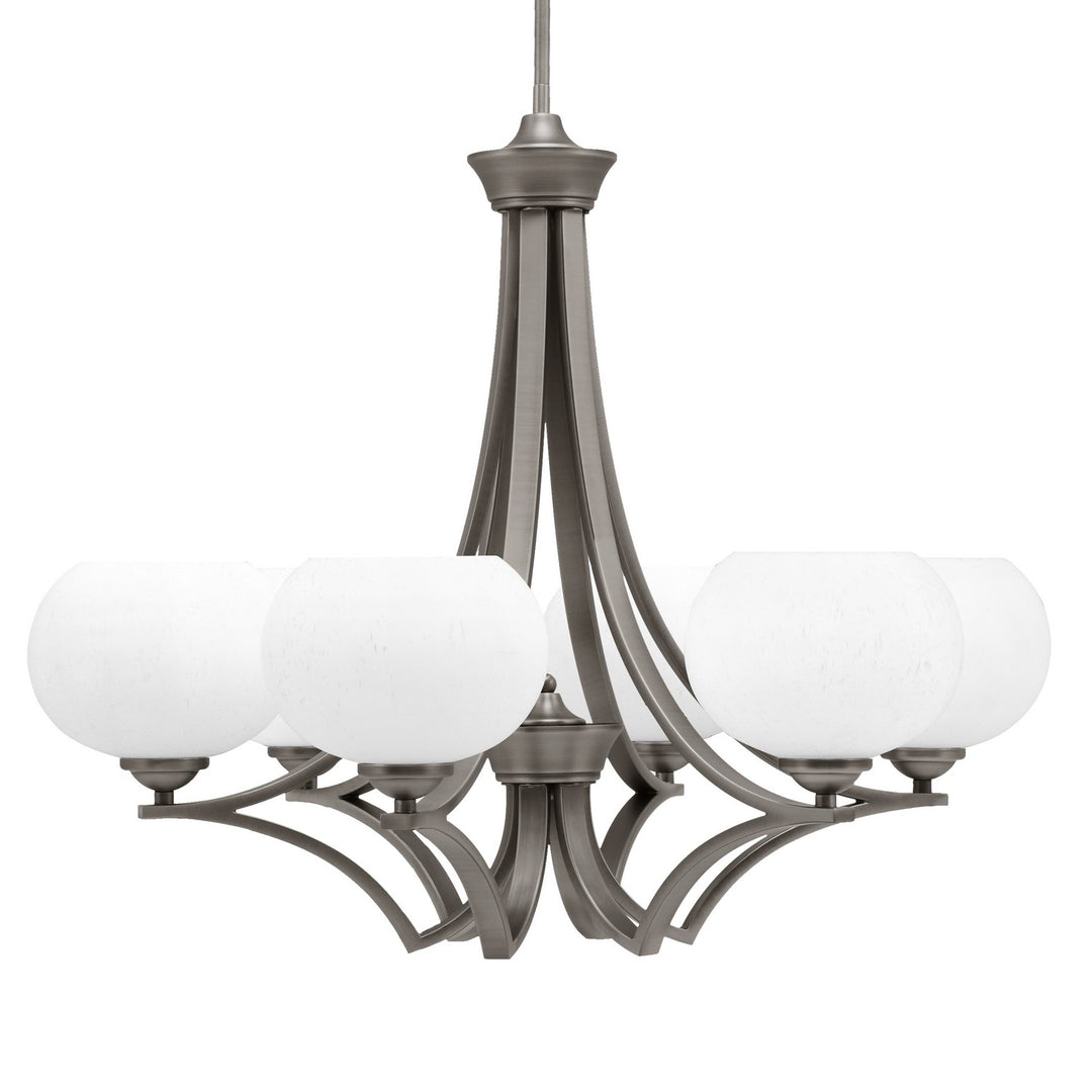 Toltec Zilo 566-GP-212 Chandelier Light - Graphite