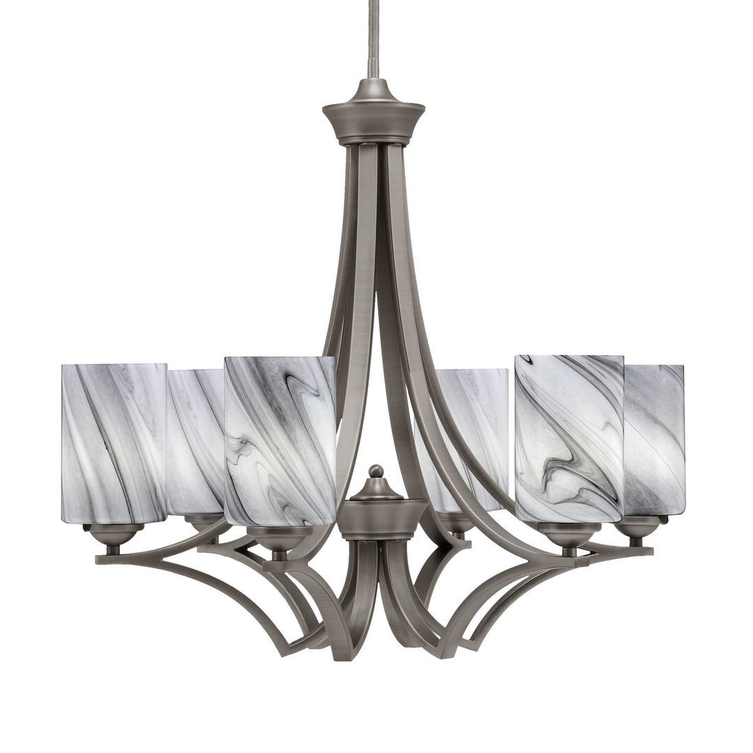 Toltec Zilo 566-GP-3009 Chandelier Light - Graphite