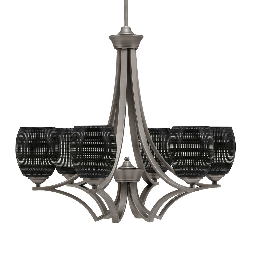 Toltec Zilo 566-GP-4029 Chandelier Light - Graphite