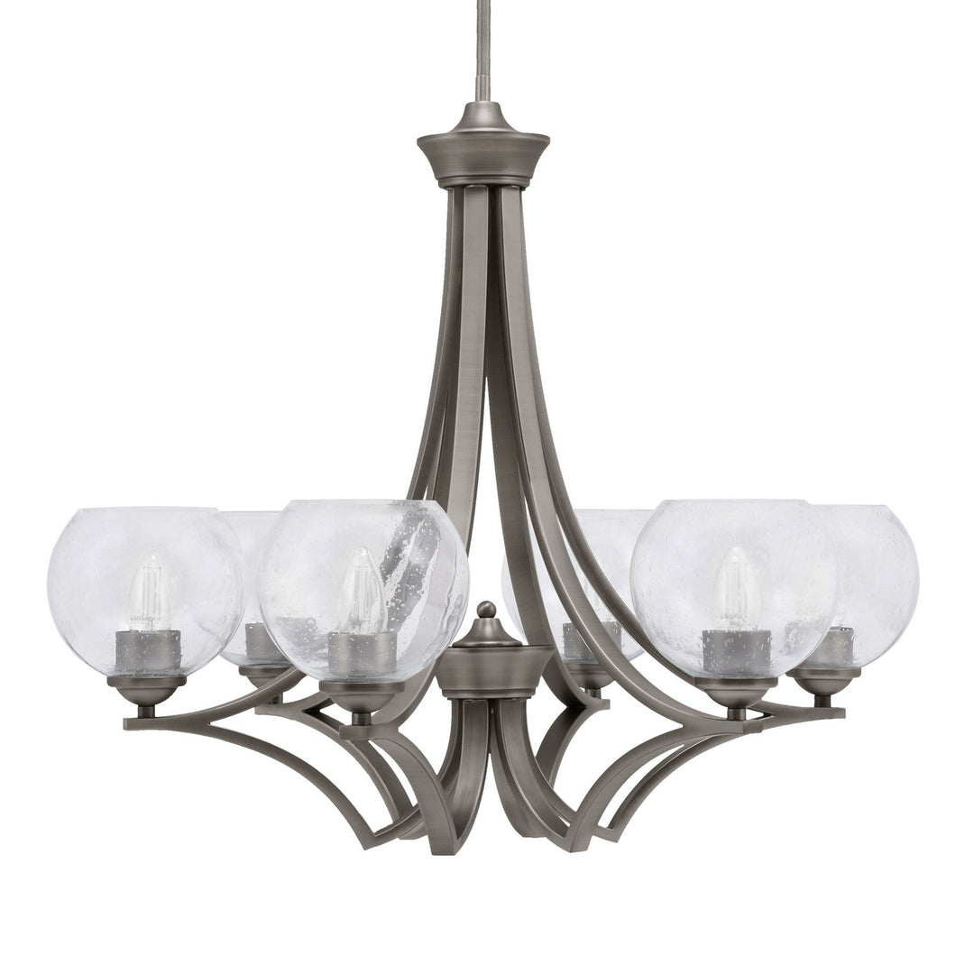 Toltec Zilo 566-GP-4100 Chandelier Light - Graphite