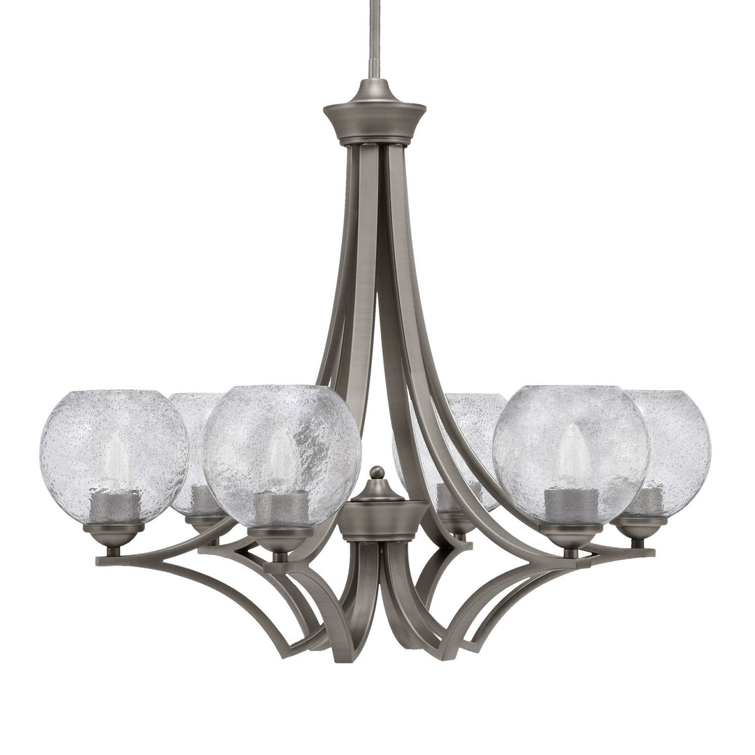 Toltec Zilo 566-GP-4102 Chandelier Light - Graphite