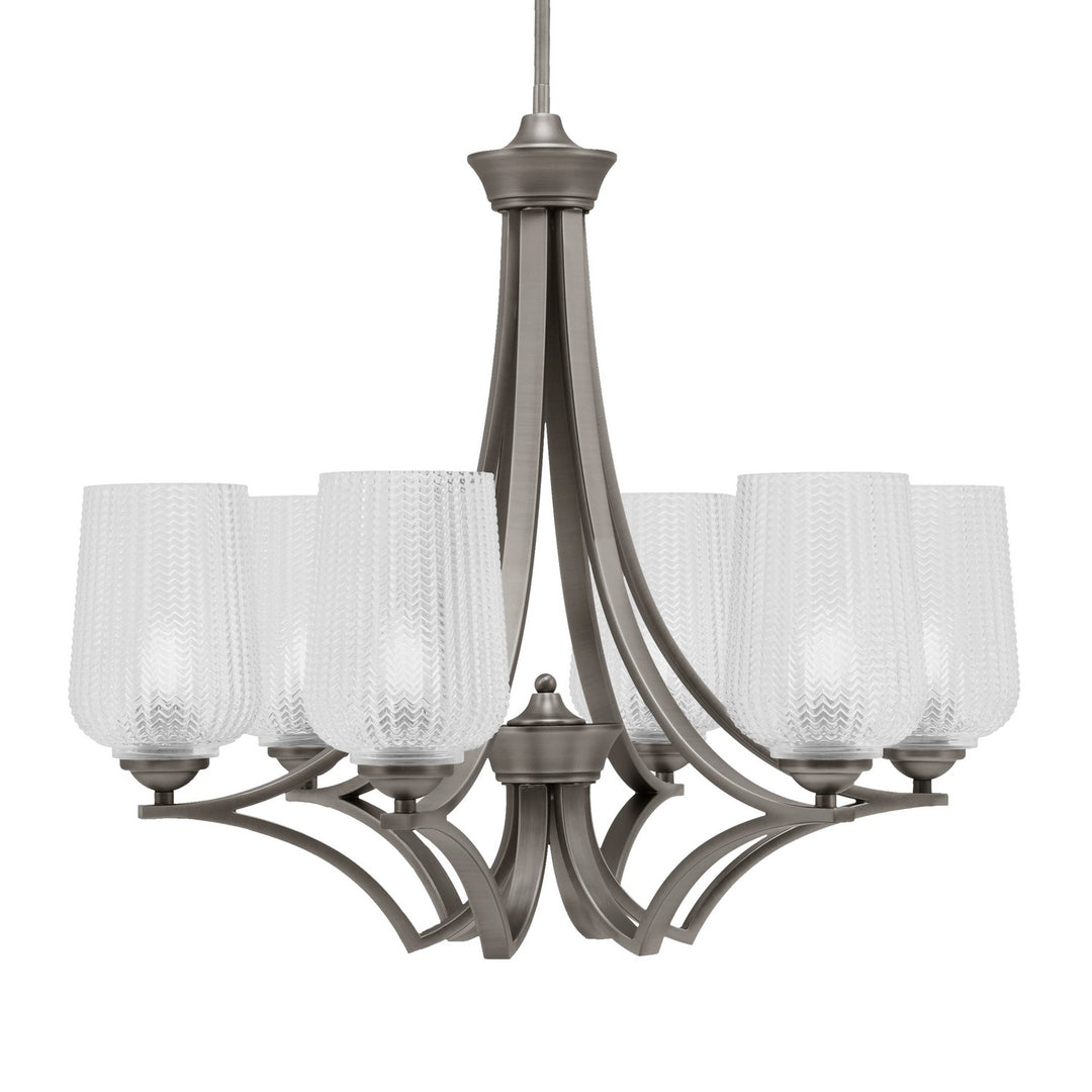 Toltec Zilo 566-GP-4250 Chandelier Light - Graphite