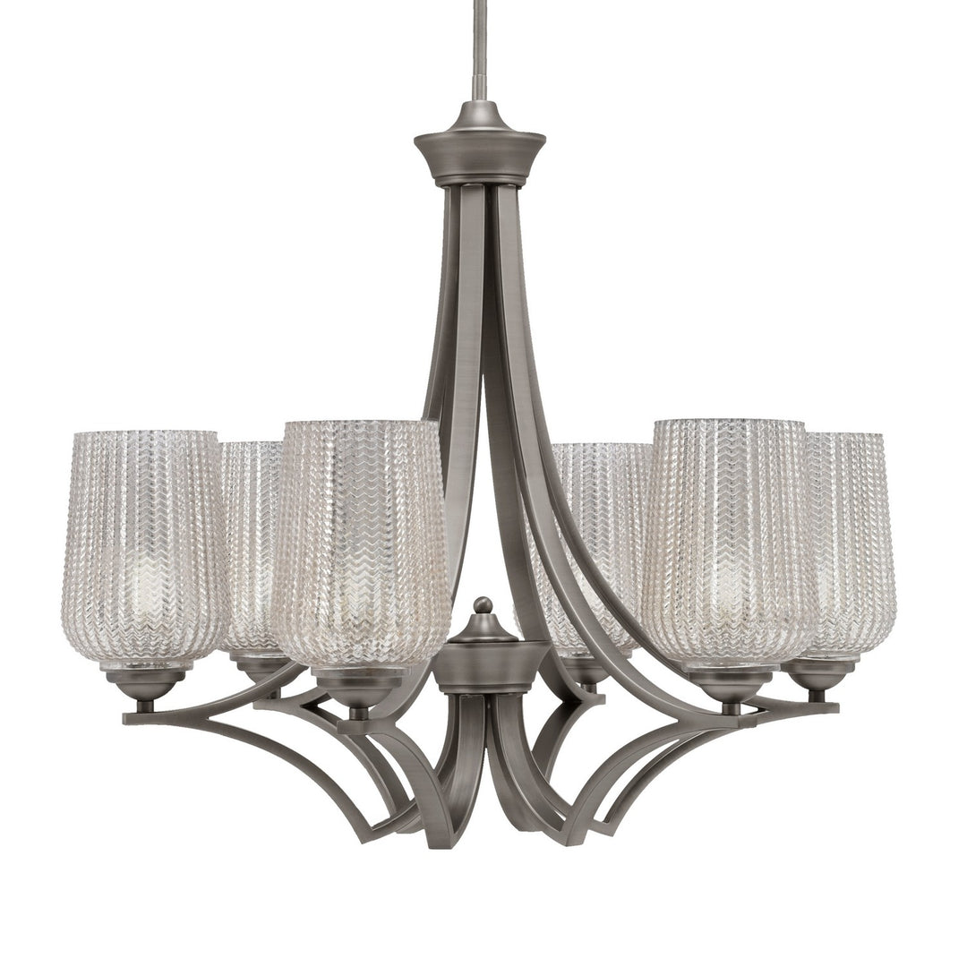 Toltec Zilo 566-GP-4253 Chandelier Light - Graphite