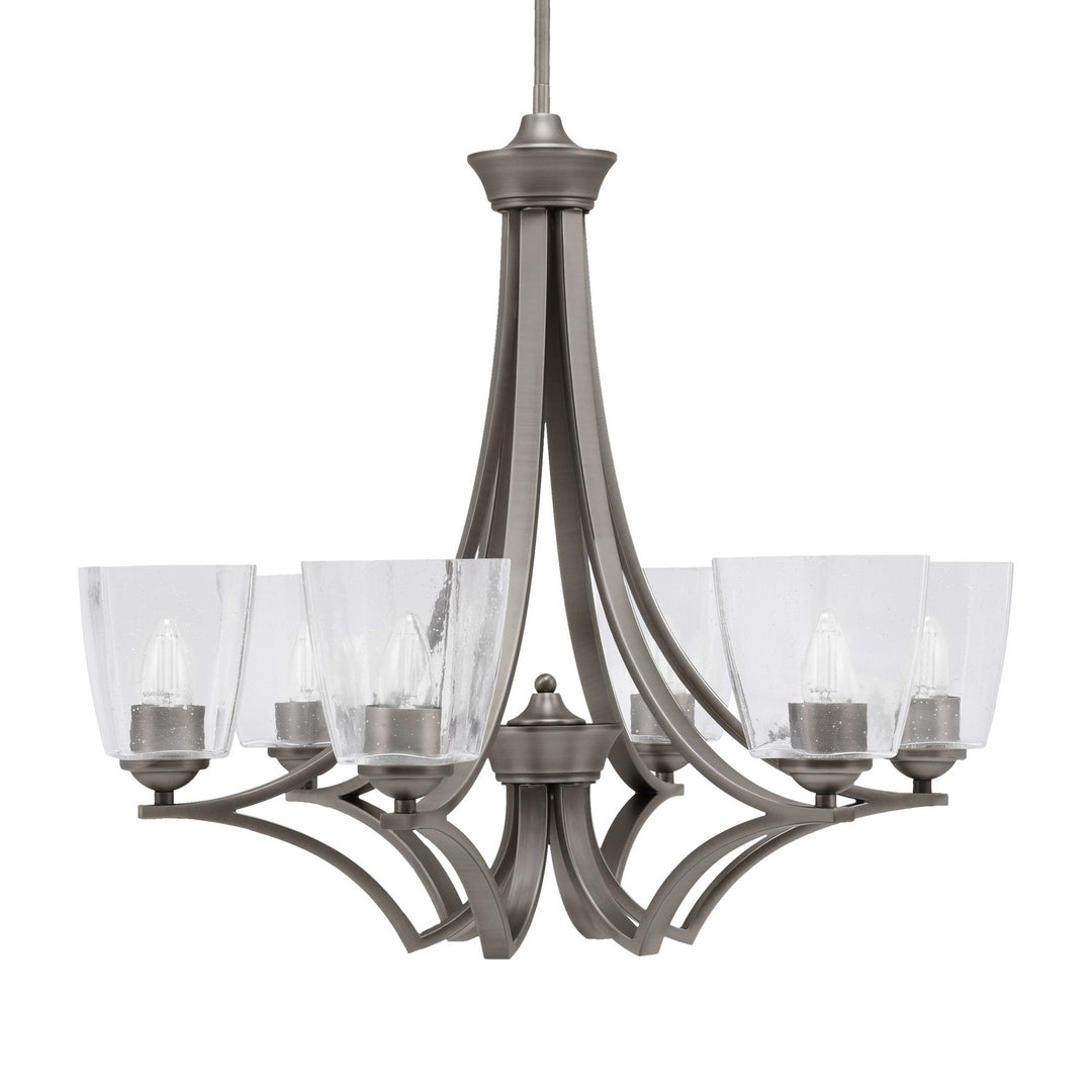 Toltec Zilo 566-GP-461 Chandelier Light - Graphite