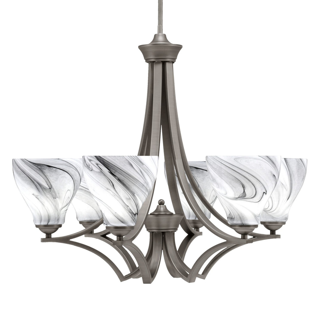 Toltec Zilo 566-GP-4769 Chandelier Light - Graphite