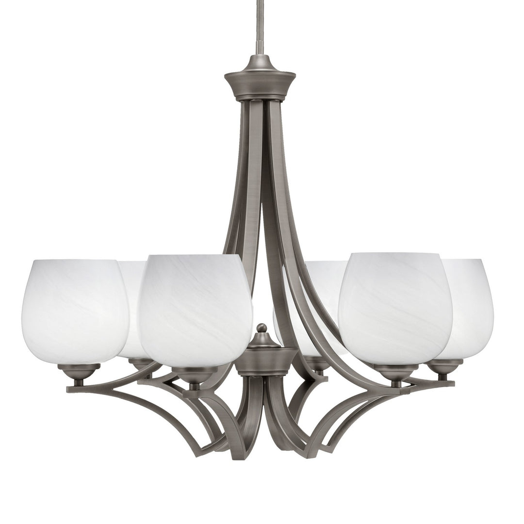 Toltec Zilo 566-GP-4811 Chandelier Light - Graphite