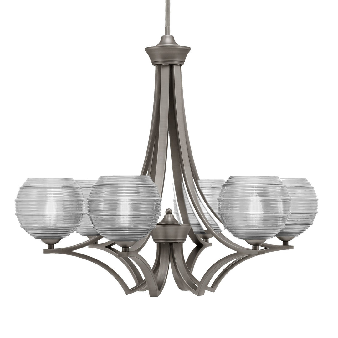 Toltec Zilo 566-GP-5110 Chandelier Light - Graphite