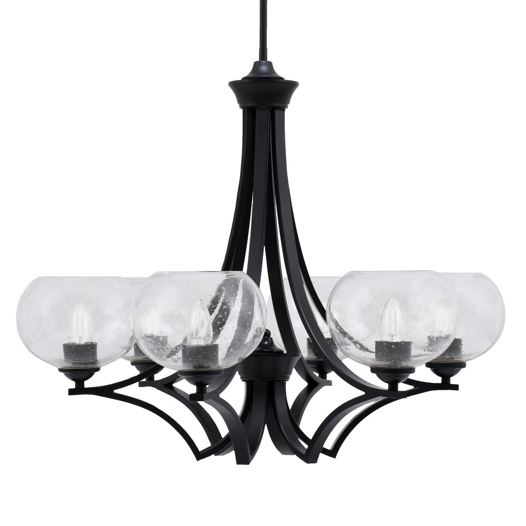 Toltec Zilo 566-MB-202 Chandelier Light - Matte Black