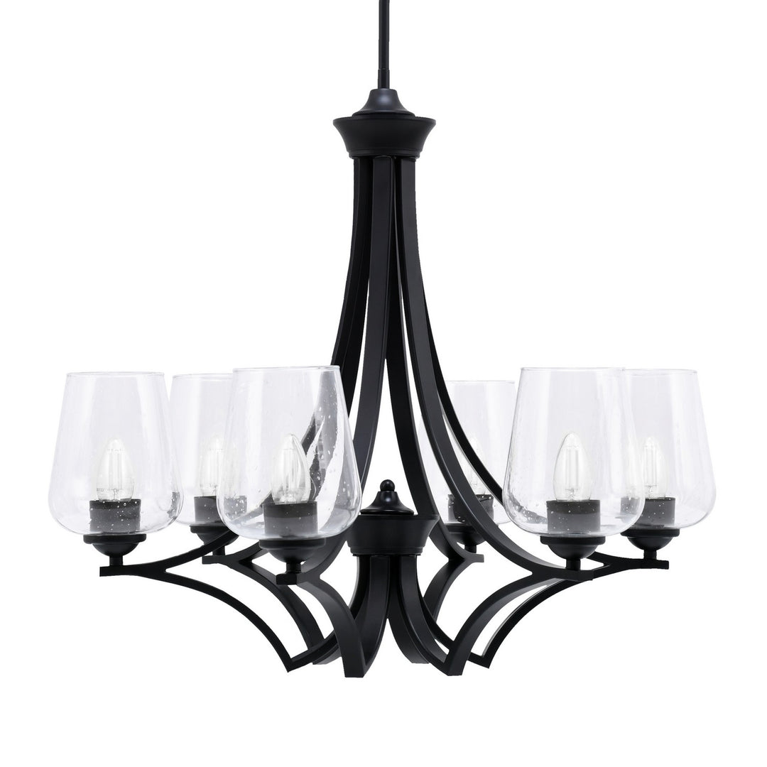 Toltec Zilo 566-MB-210 Chandelier Light - Matte Black
