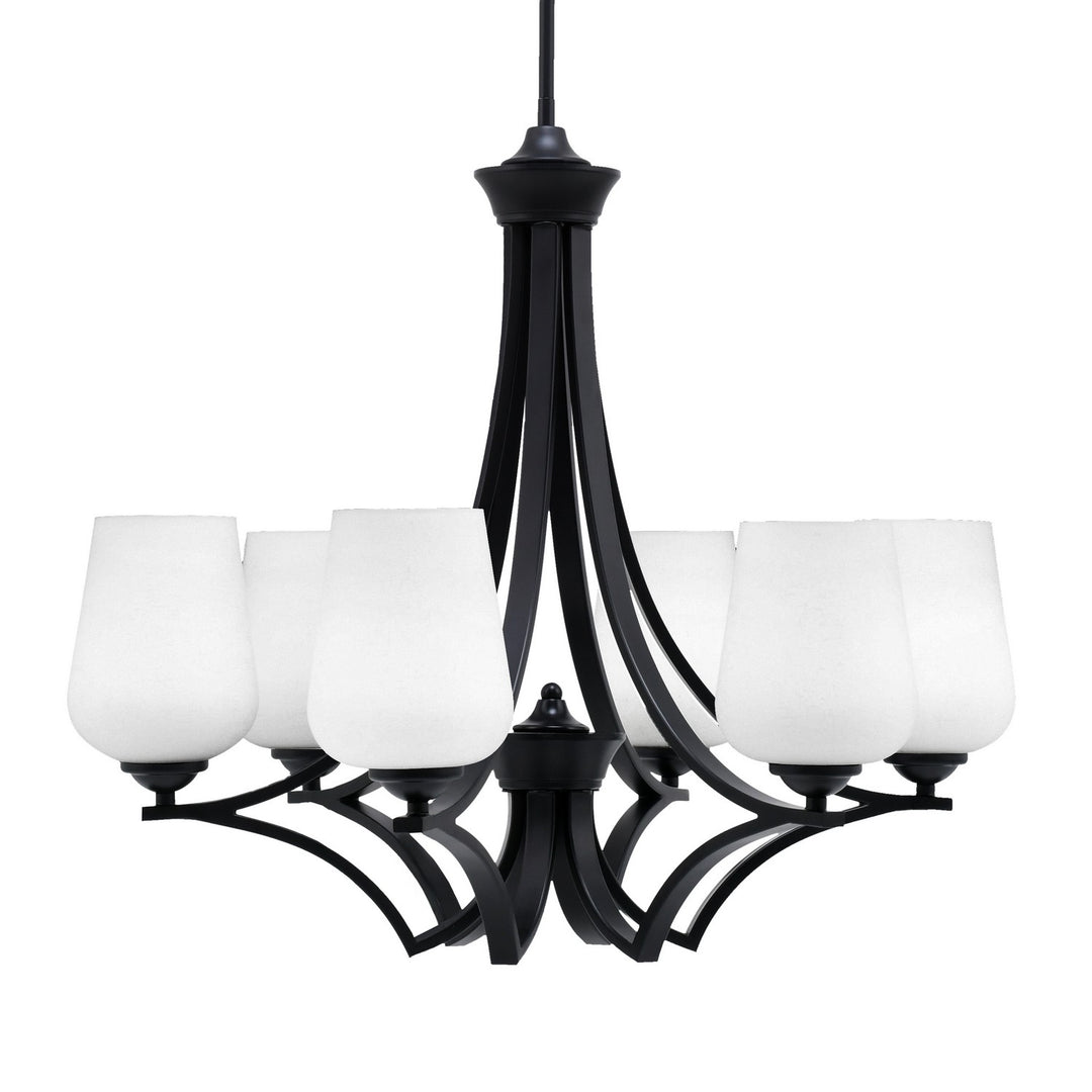 Toltec Zilo 566-MB-211 Chandelier Light - Matte Black