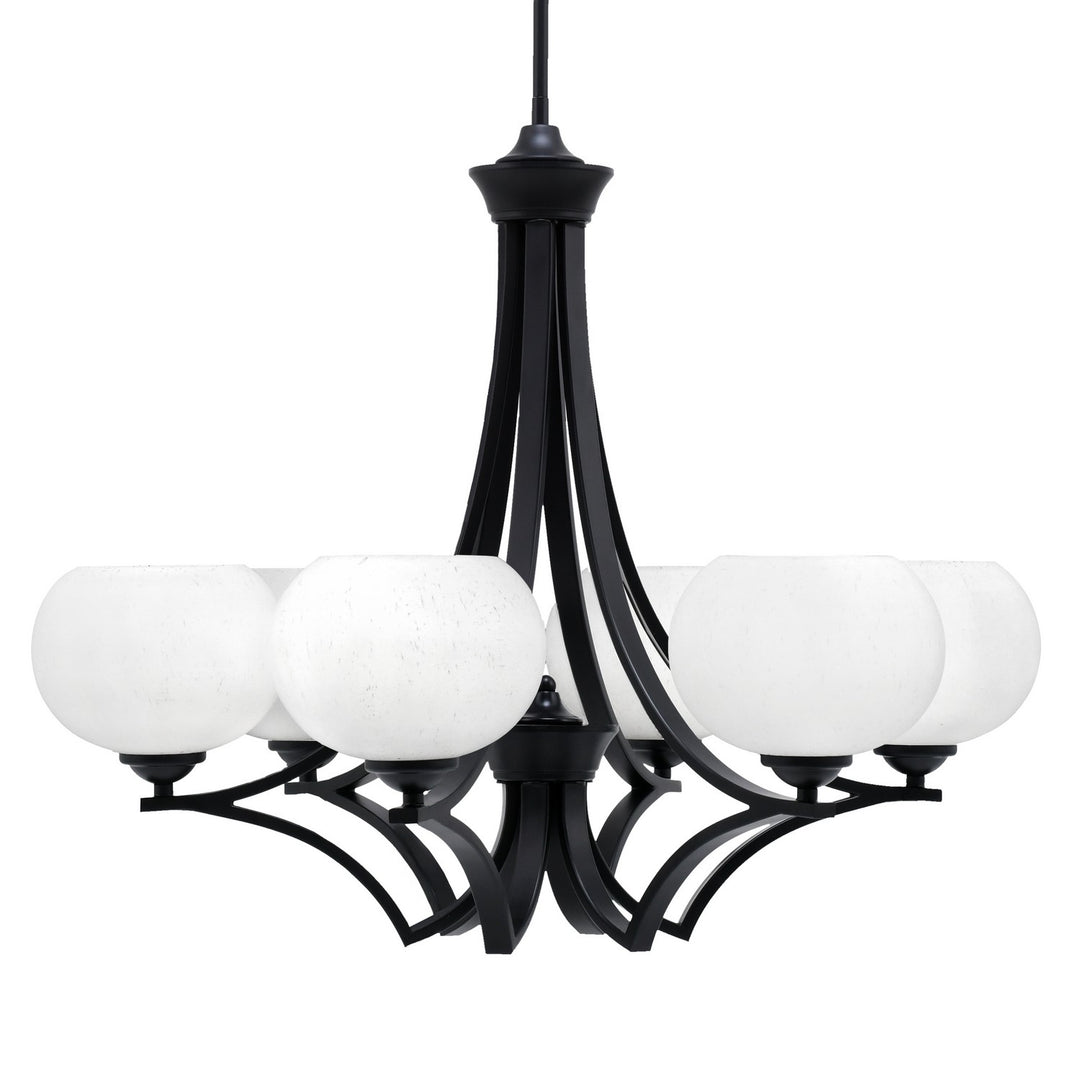Toltec Zilo 566-MB-212 Chandelier Light - Matte Black
