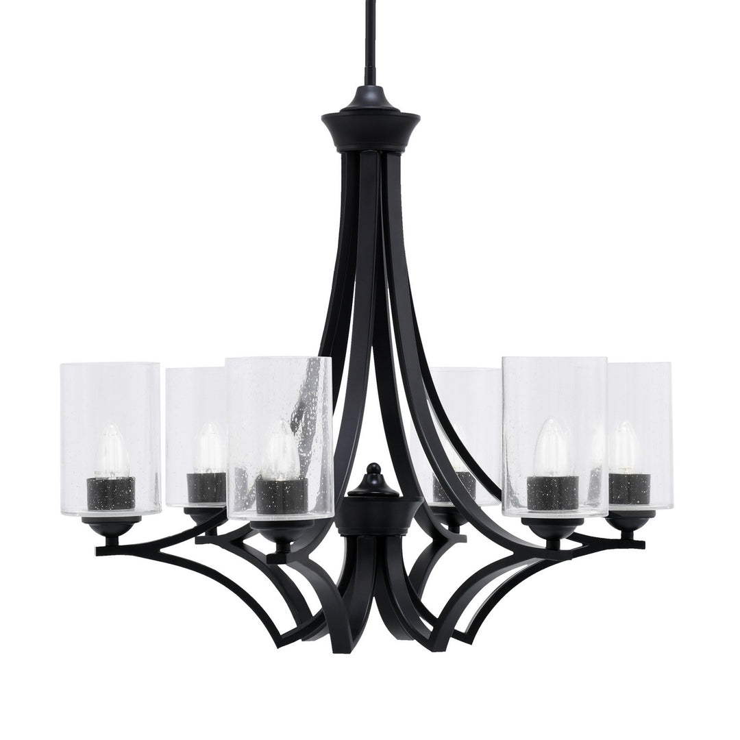 Toltec Zilo 566-MB-300 Chandelier Light - Matte Black