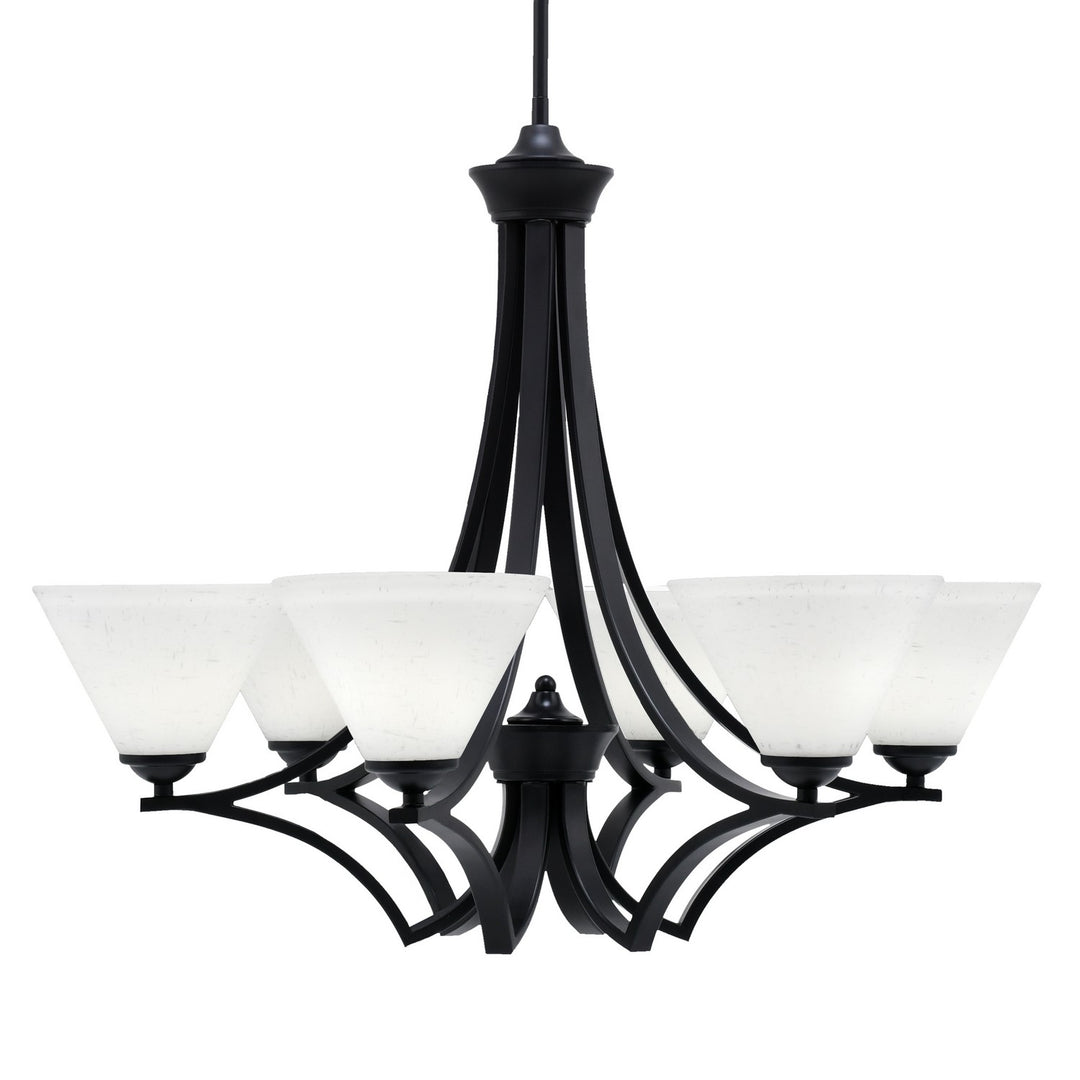 Toltec Zilo 566-MB-312 Chandelier Light - Matte Black