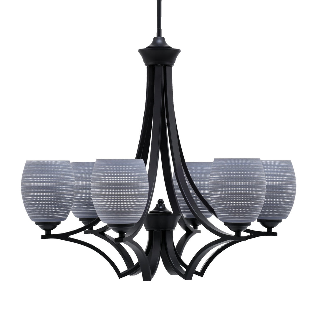 Toltec Zilo 566-MB-4022 Chandelier Light - Matte Black