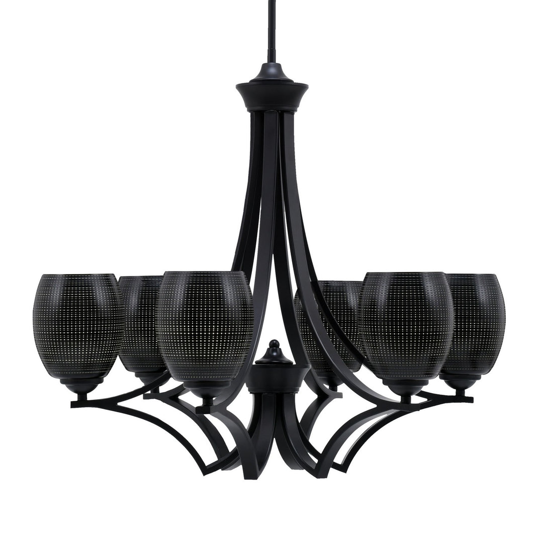 Toltec Zilo 566-MB-4029 Chandelier Light - Matte Black