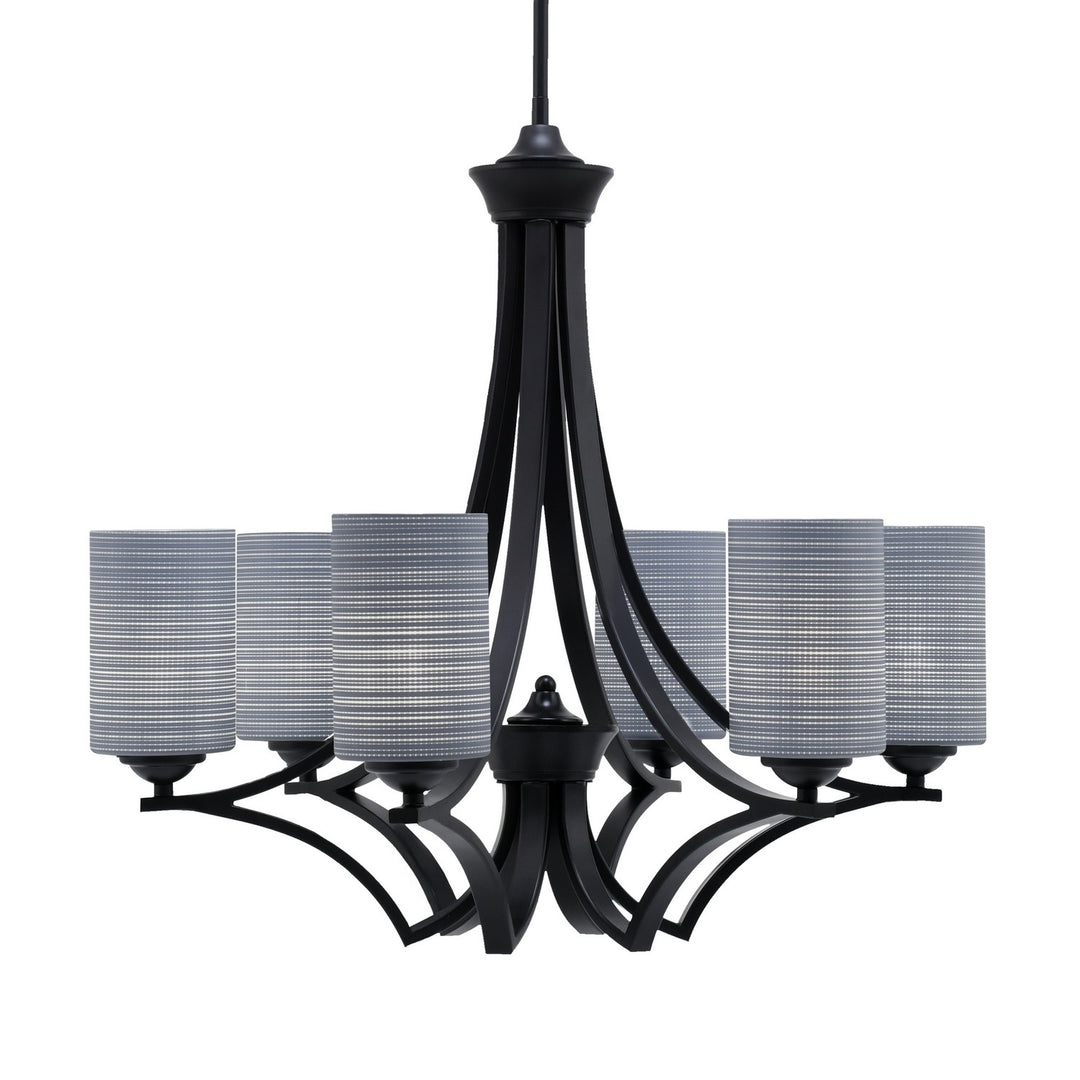 Toltec Zilo 566-MB-4062 Chandelier Light - Matte Black