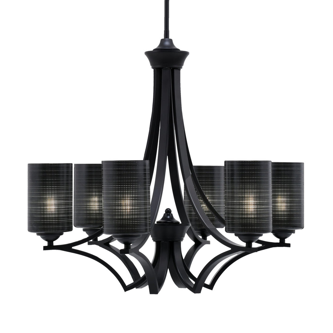 Toltec Zilo 566-MB-4069 Chandelier Light - Matte Black