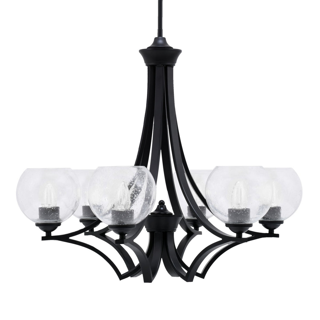 Toltec Zilo 566-MB-4100 Chandelier Light - Matte Black