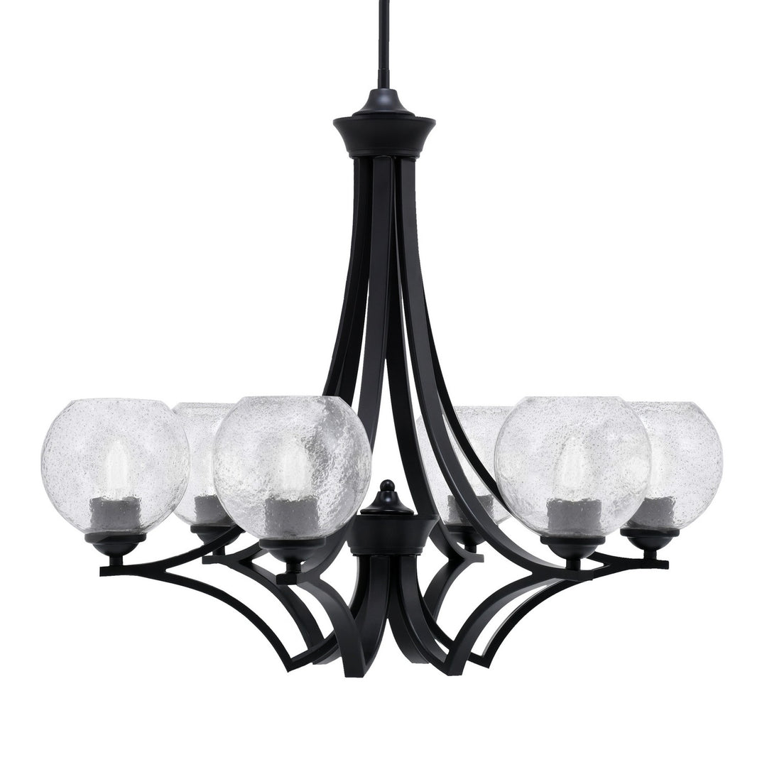 Toltec Zilo 566-MB-4102 Chandelier Light - Matte Black