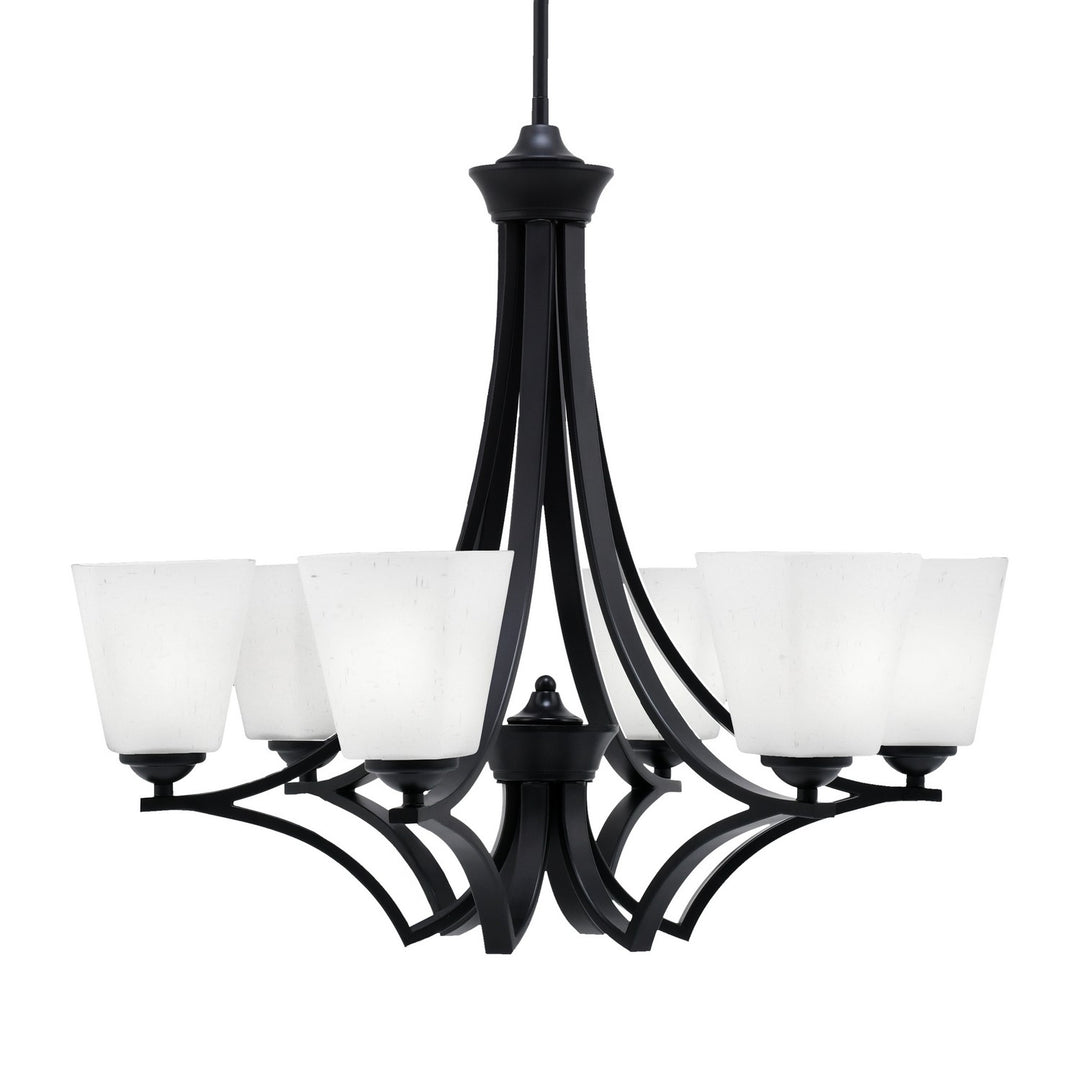 Toltec Zilo 566-MB-460 Chandelier Light - Matte Black