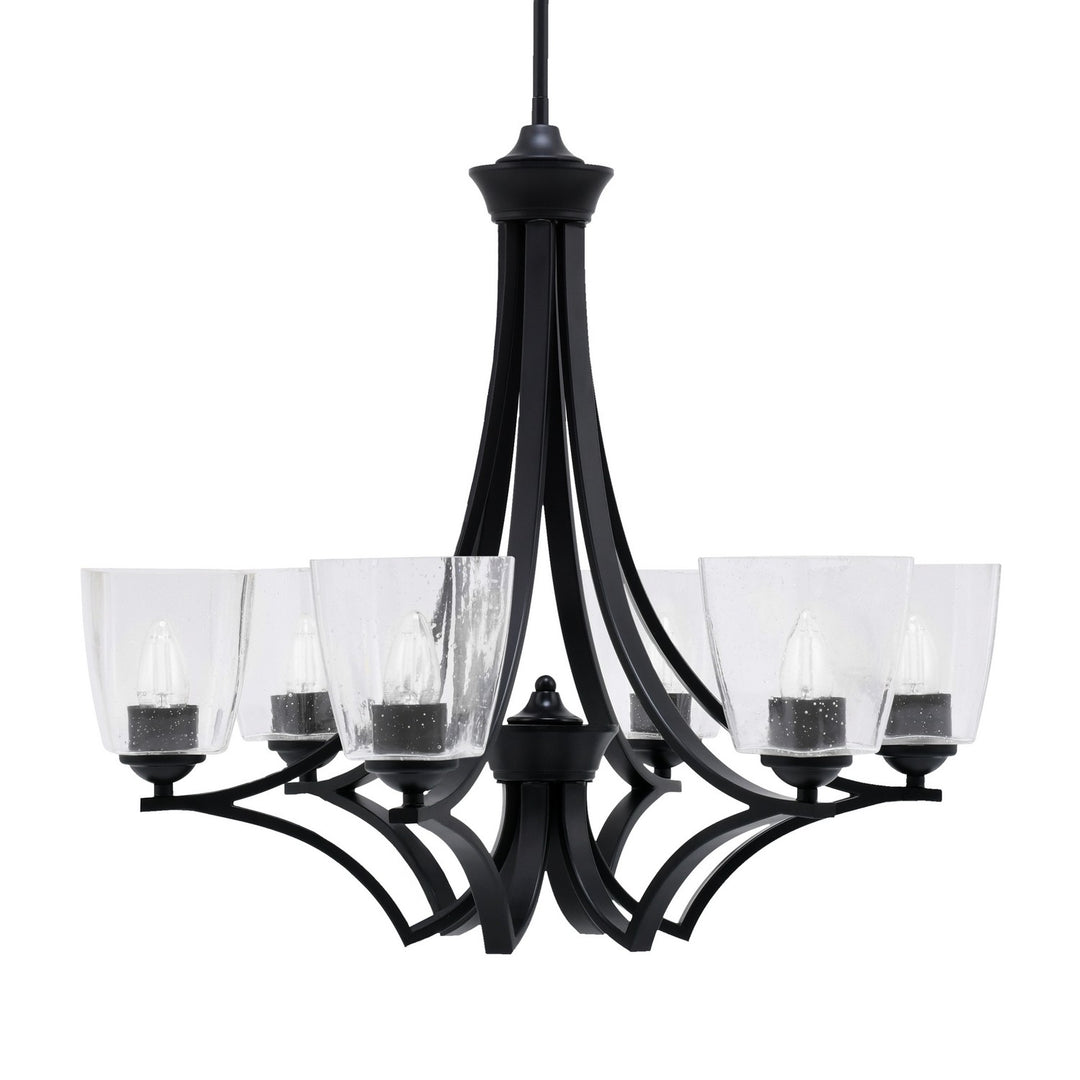 Toltec Zilo 566-MB-461 Chandelier Light - Matte Black