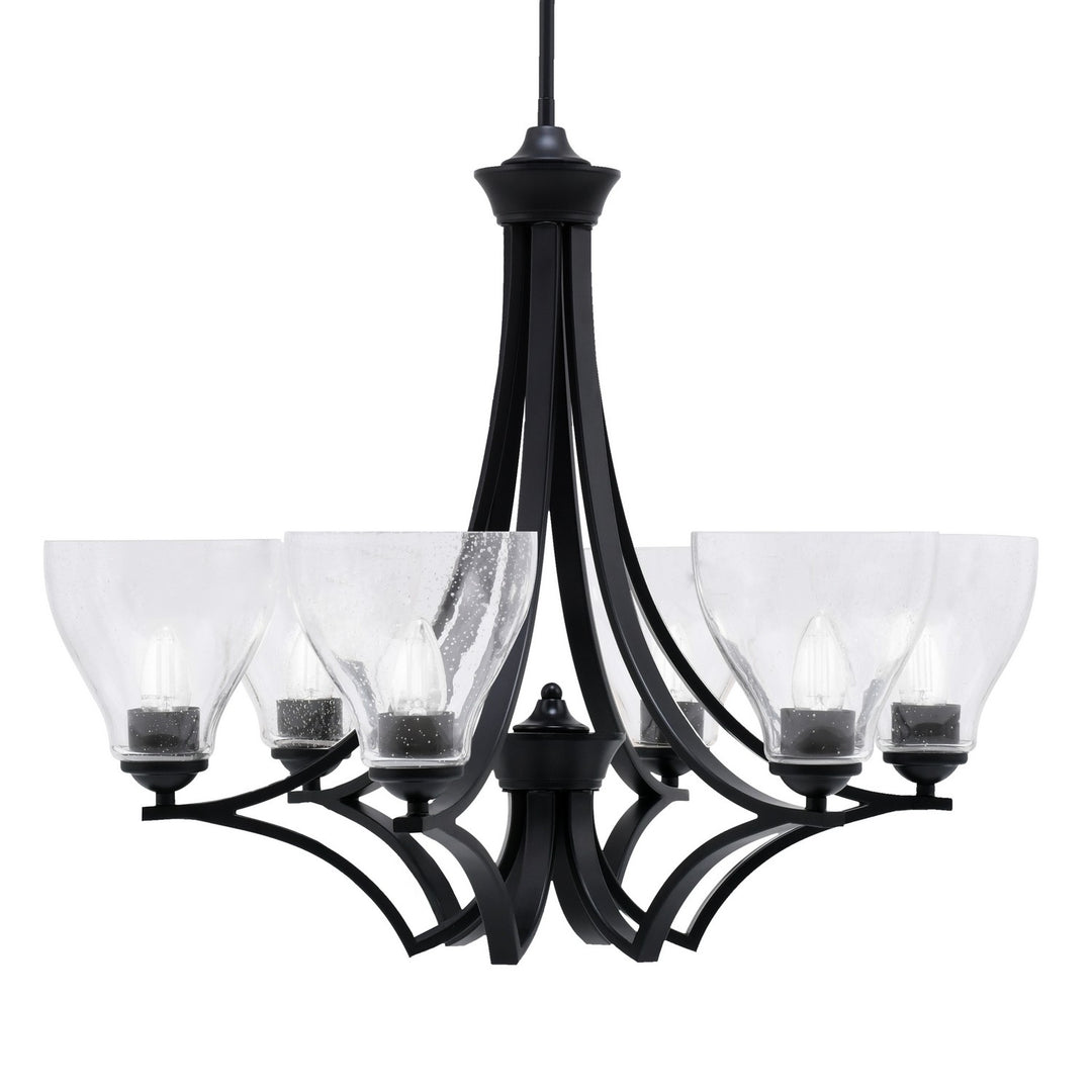 Toltec Zilo 566-MB-4760 Chandelier Light - Matte Black