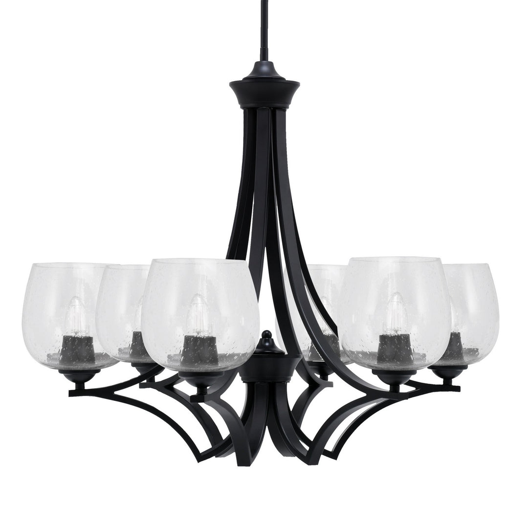 Toltec Zilo 566-MB-4810 Chandelier Light - Matte Black