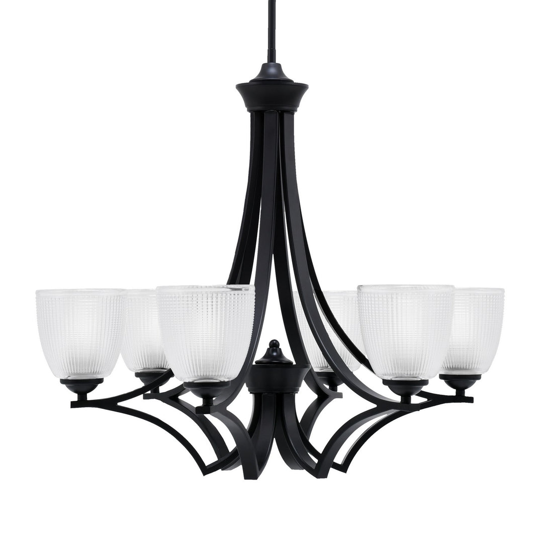 Toltec Zilo 566-MB-500 Chandelier Light - Matte Black