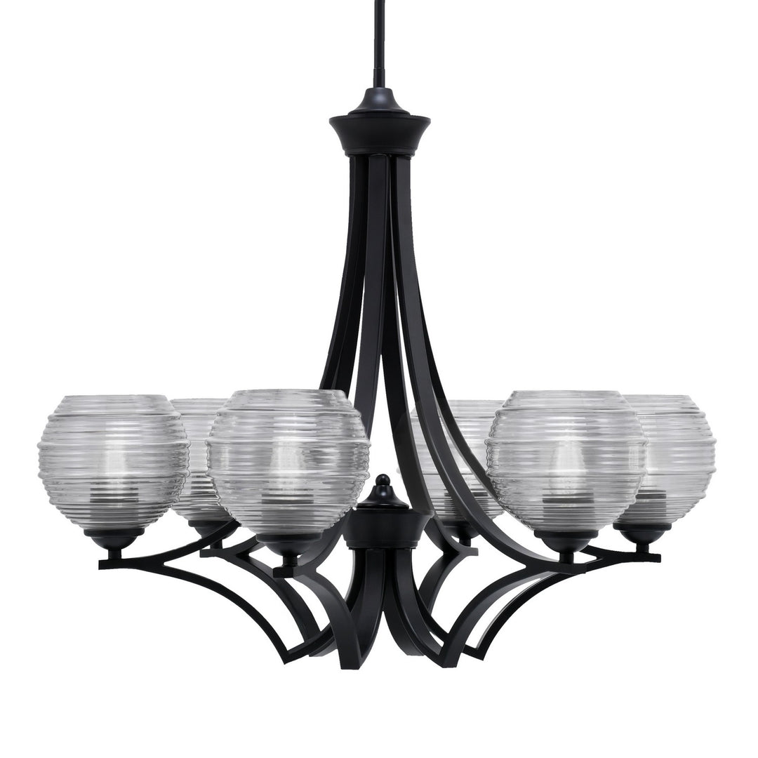 Toltec Zilo 566-MB-5110 Chandelier Light - Matte Black