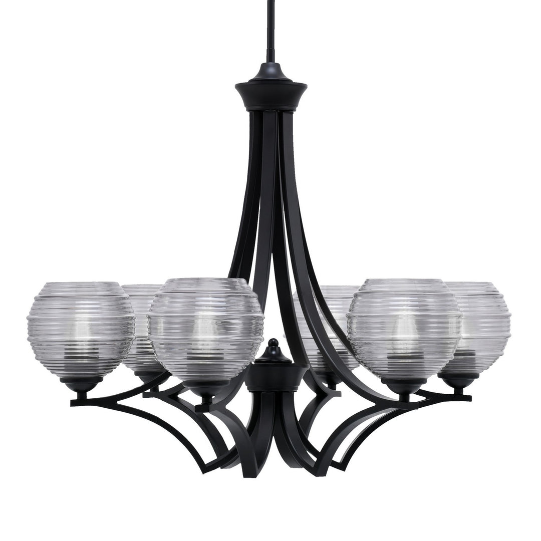 Toltec Zilo 566-MB-5112 Chandelier Light - Matte Black