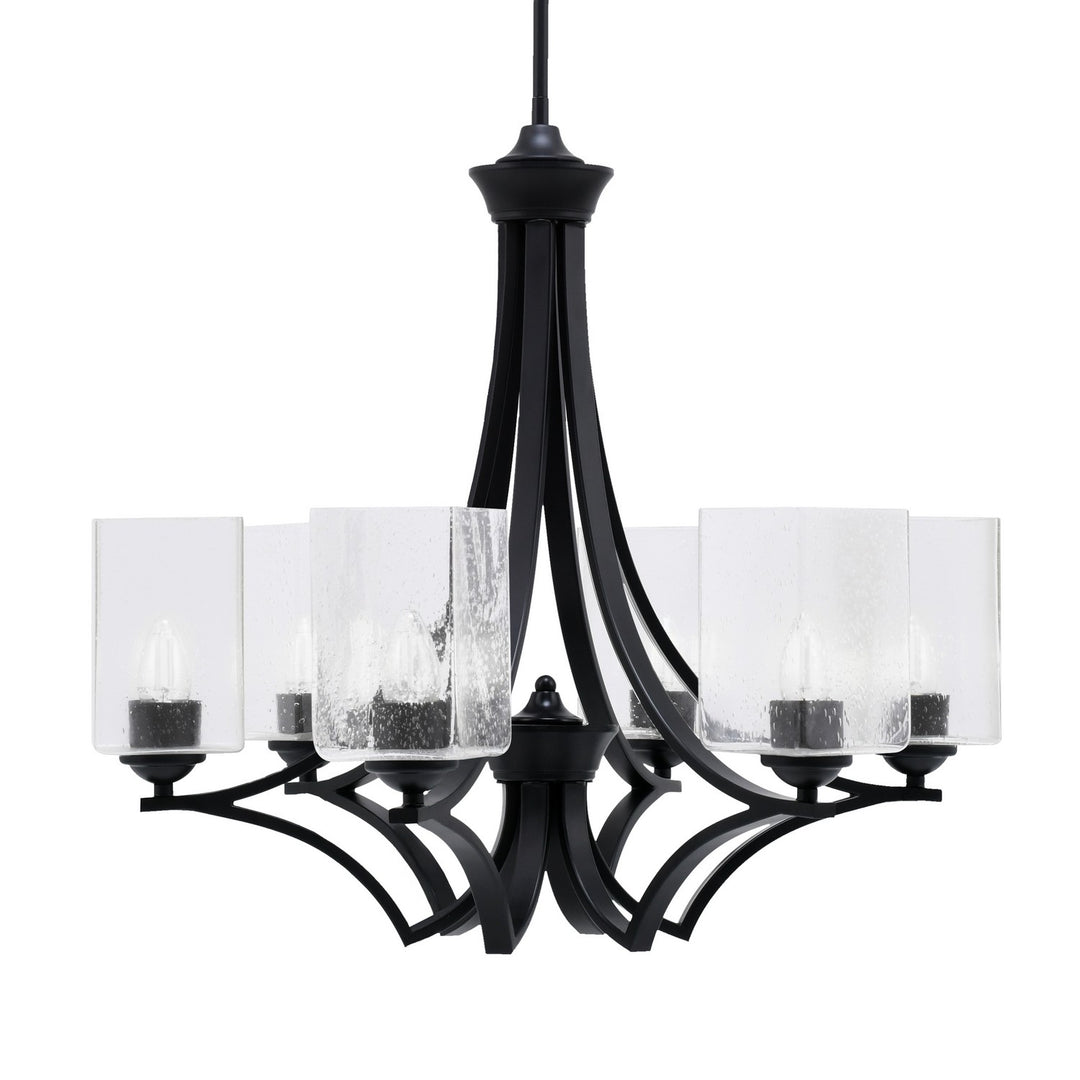 Toltec Zilo 566-MB-530 Chandelier Light - Matte Black