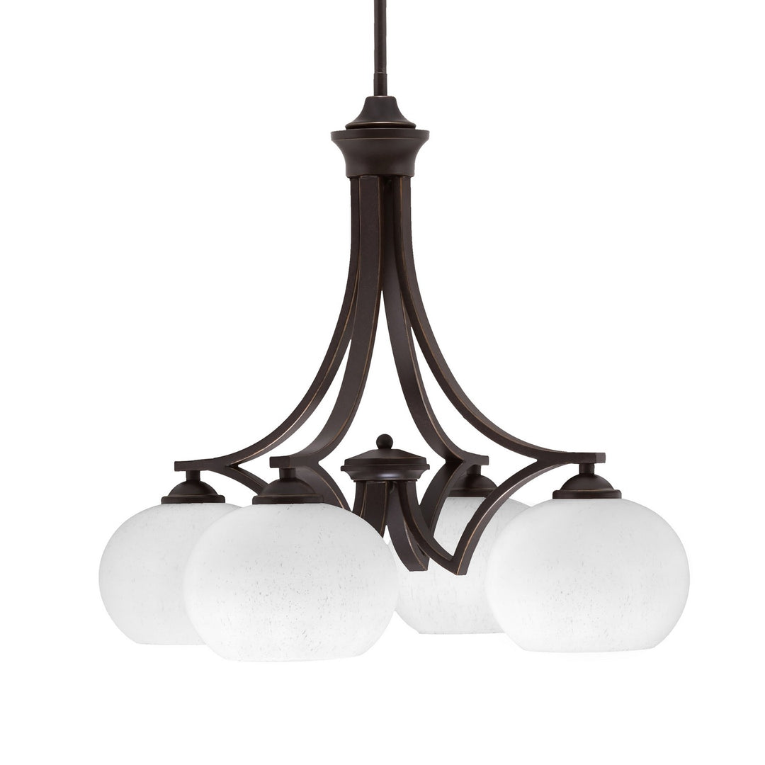 Toltec Zilo 568-DG-212 Chandelier Light - Dark Granite