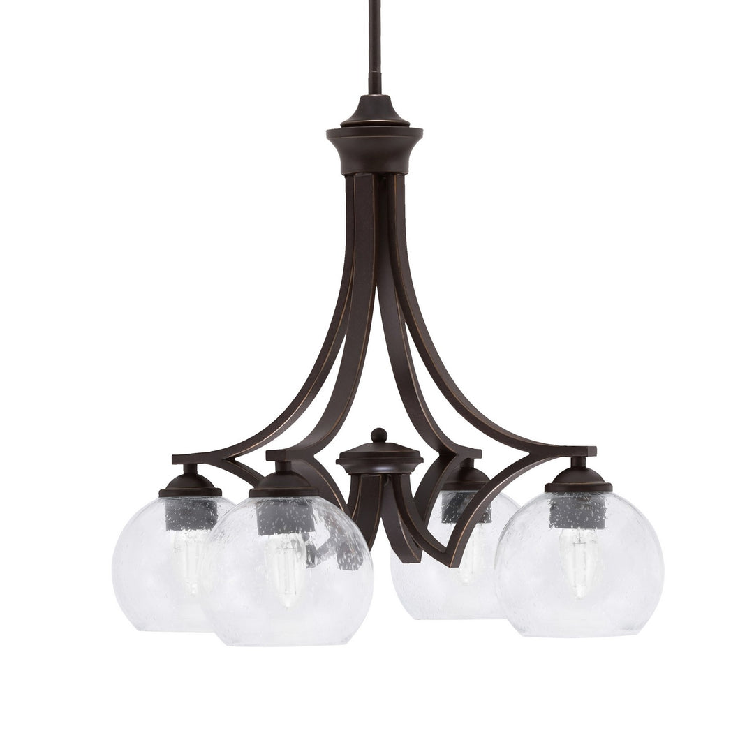 Toltec Zilo 568-DG-4100 Chandelier Light - Dark Granite