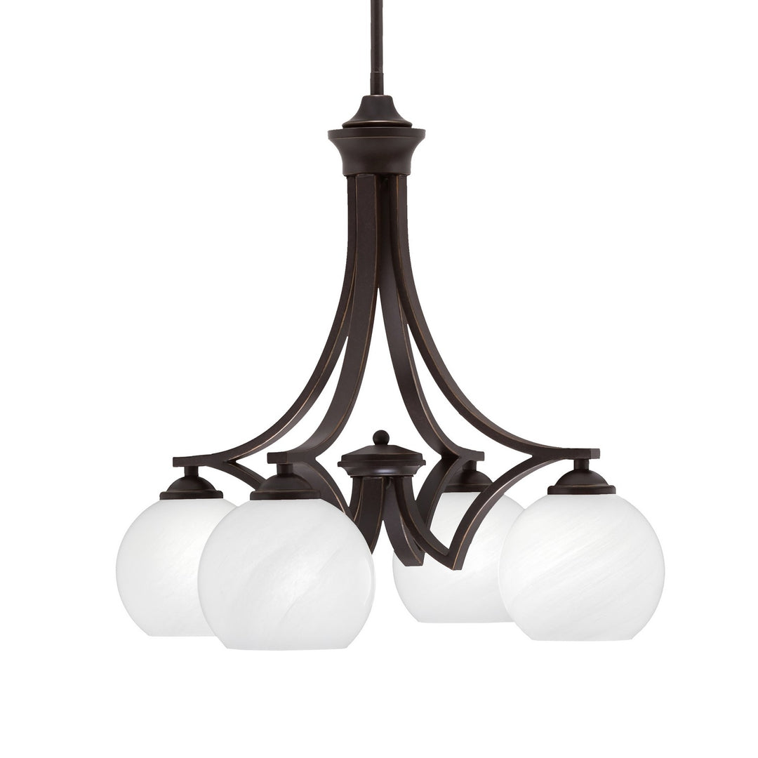 Toltec Zilo 568-DG-4101 Chandelier Light - Dark Granite