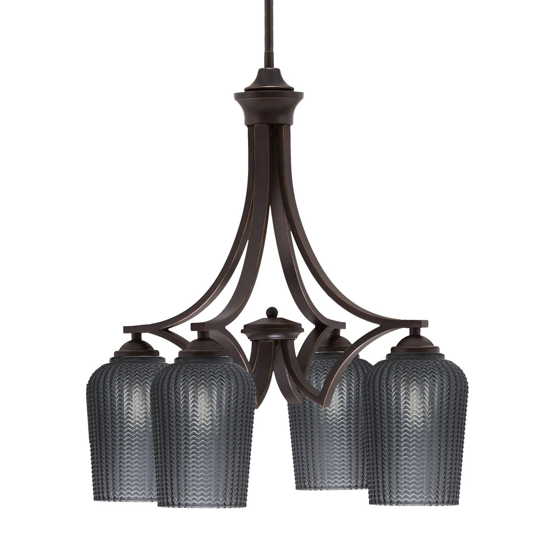 Toltec Zilo 568-DG-4252 Chandelier Light - Dark Granite
