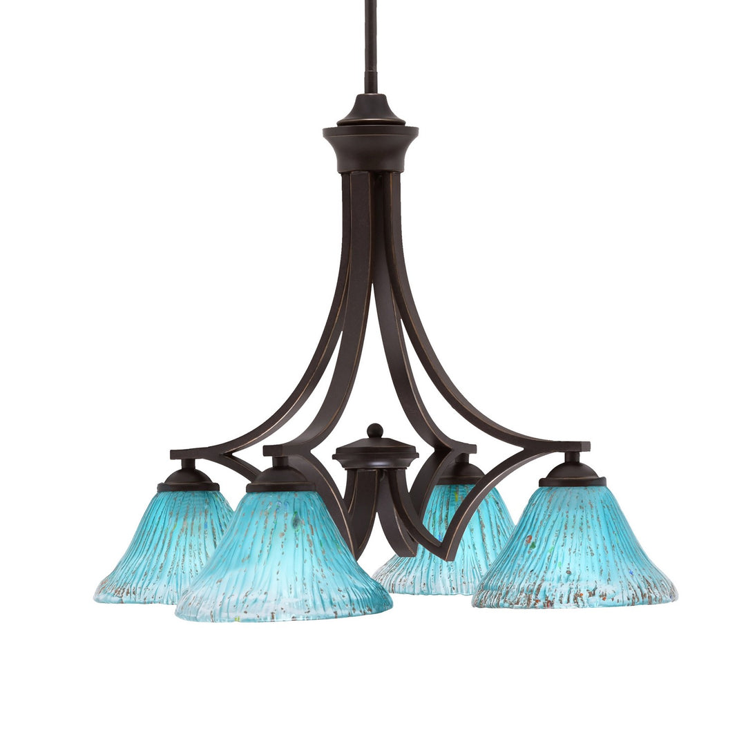 Toltec Zilo 568-DG-458 Chandelier Light - Dark Granite