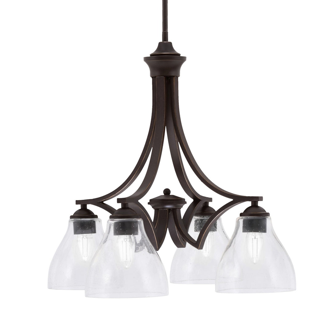 Toltec Zilo 568-DG-4760 Chandelier Light - Dark Granite