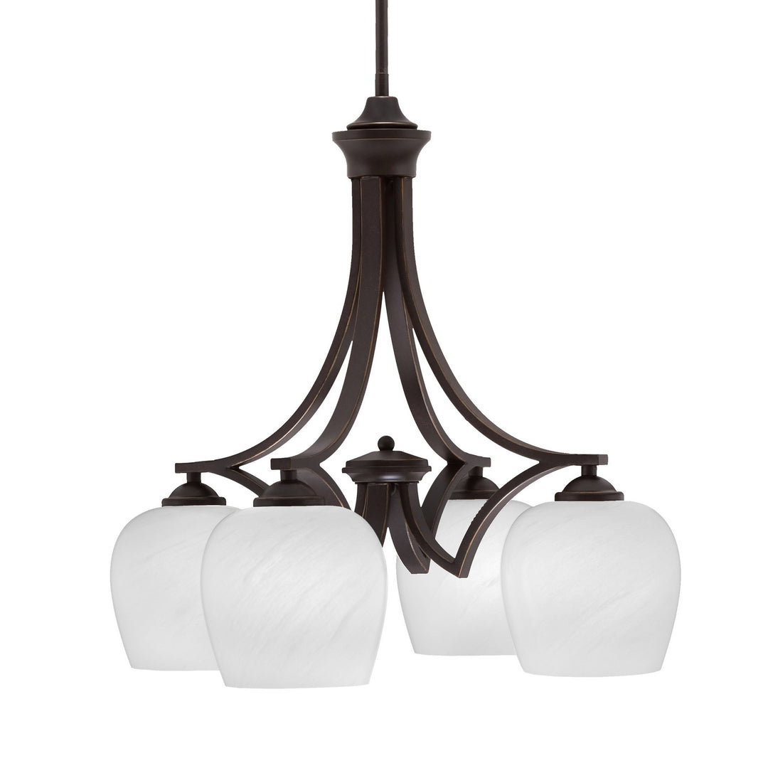 Toltec Zilo 568-DG-4811 Chandelier Light - Dark Granite