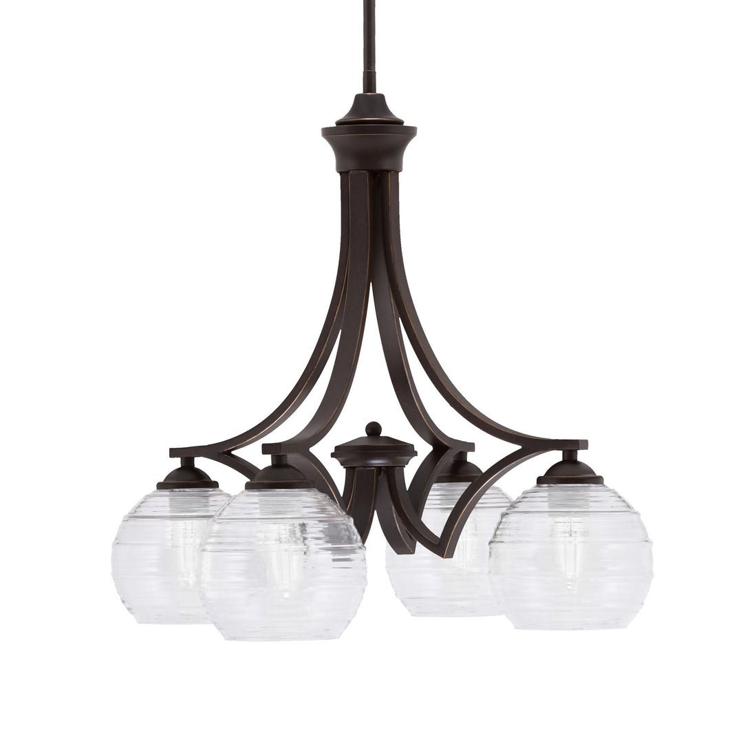 Toltec Zilo 568-DG-5110 Chandelier Light - Dark Granite