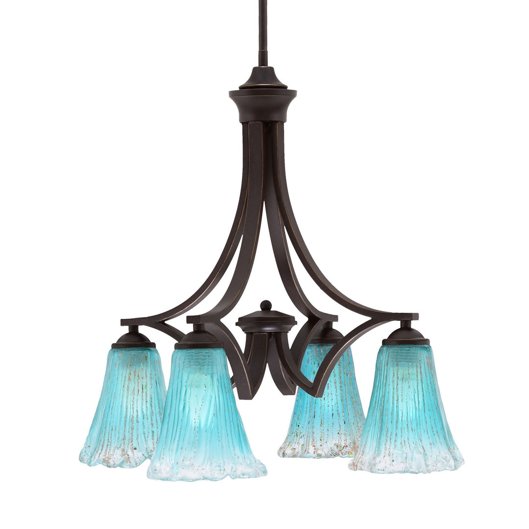 Toltec Zilo 568-DG-725 Chandelier Light - Dark Granite