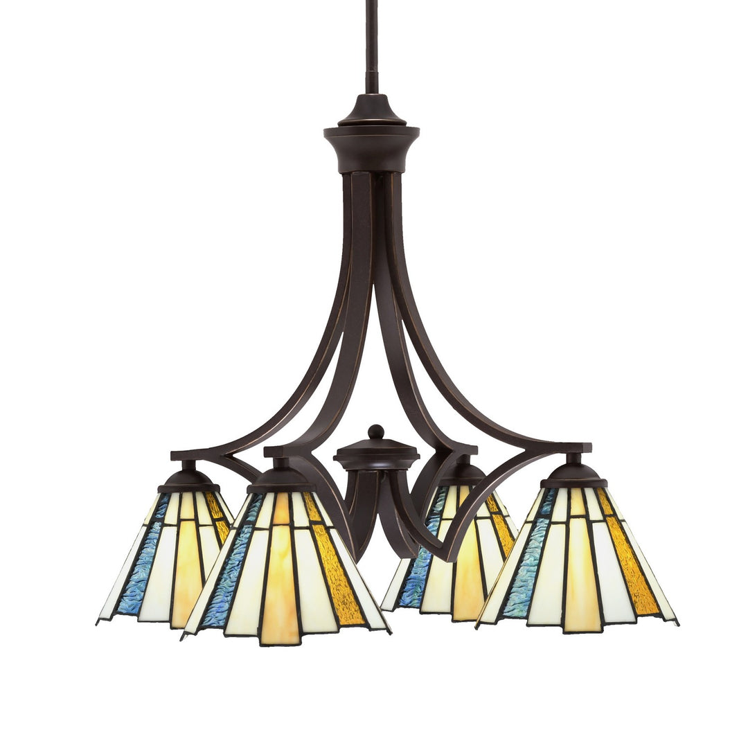 Toltec Zilo 568-DG-9335 Chandelier Light - Dark Granite