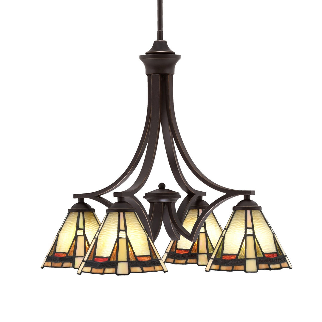 Toltec Zilo 568-DG-9345 Chandelier Light - Dark Granite