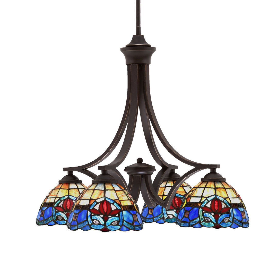 Toltec Zilo 568-DG-9355 Chandelier Light - Dark Granite