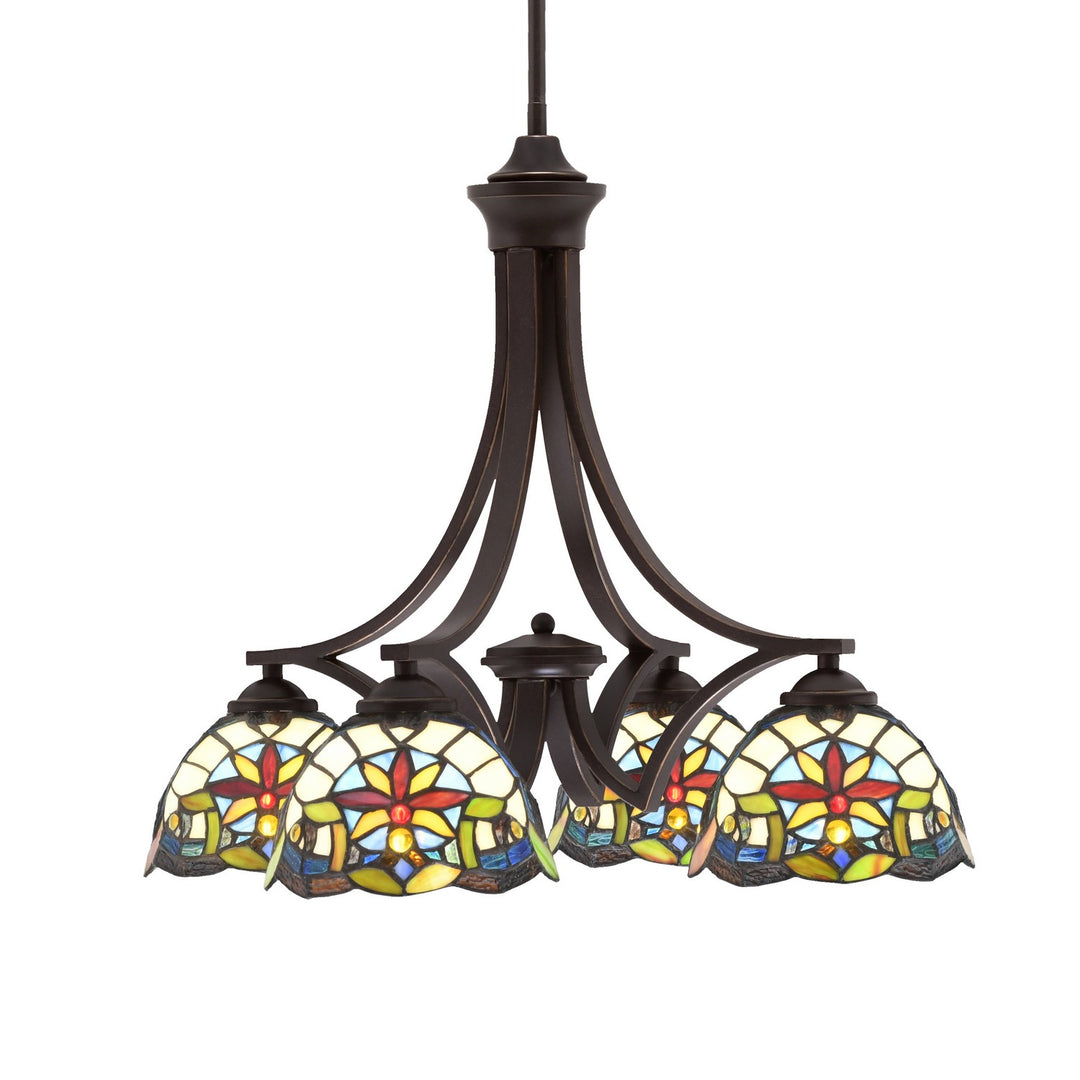 Toltec Zilo 568-DG-9365 Chandelier Light - Dark Granite