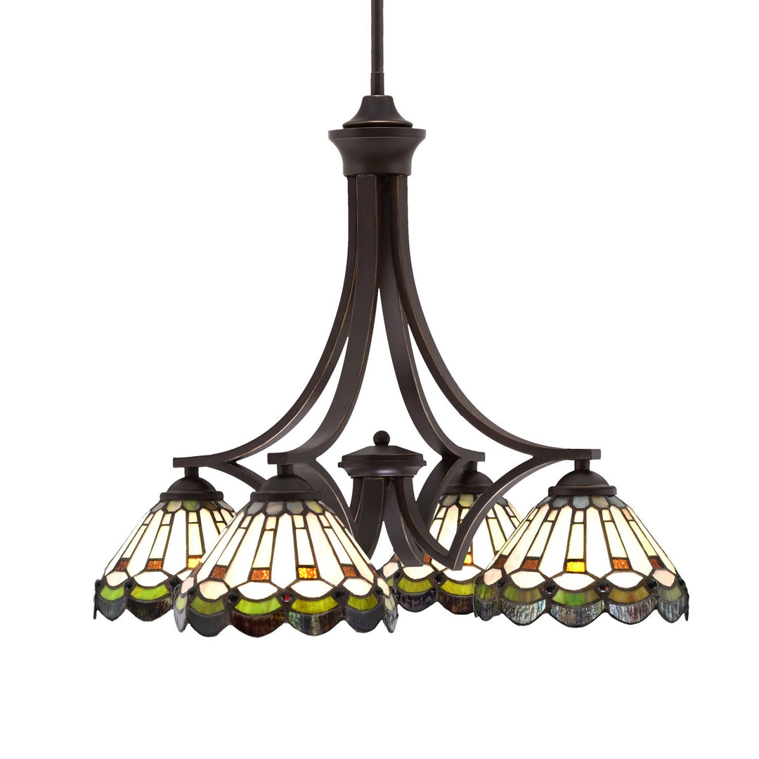 Toltec Zilo 568-DG-9395 Chandelier Light - Dark Granite