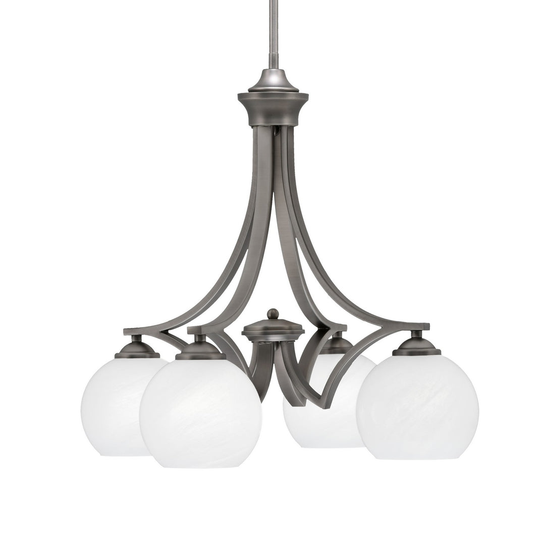 Toltec Zilo 568-GP-4101 Chandelier Light - Graphite
