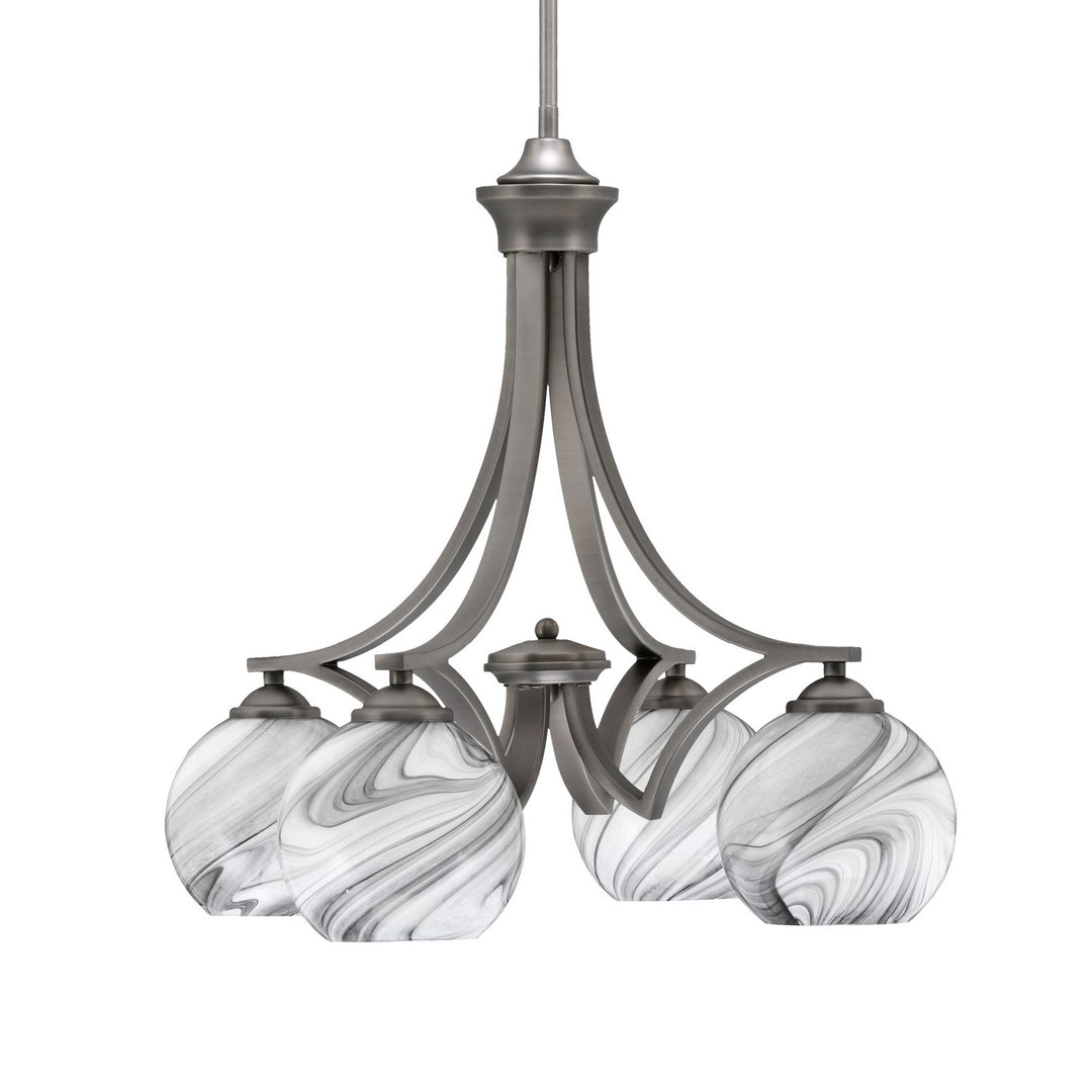 Toltec Zilo 568-GP-4109 Chandelier Light - Graphite