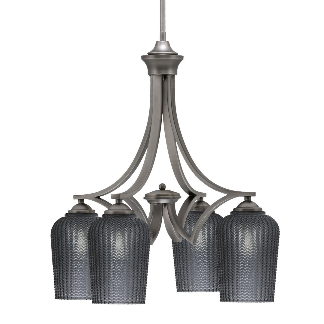 Toltec Zilo 568-GP-4252 Chandelier Light - Graphite